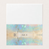 Visite Carte de table Gemstone Opal Gem Marble (Extérieur déplié)