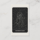 Visite Carte de Tarot Céleste Coiffure Mains Beauté (Devant)