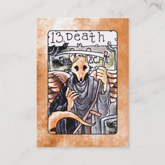 Visite Carte de tarot de la mort (Devant)