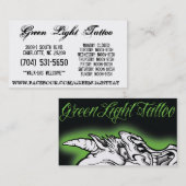 Visite Carte de tatouage de feu vert (Devant / Derrière)