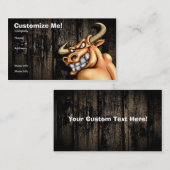 Visite Carte de Taureau/personnalisable (Devant / Derrière)