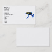 Visite Carte de teinture de profil de grenouille de (Devant / Derrière)
