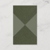 Visite Carte de texture croisée verte Moss moderne person (Devant)