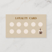 Visite Carte de timbre de fidélité pliée (Dos)