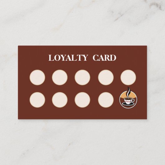 Visite Carte de timbre de fidélité pliée (Dos)