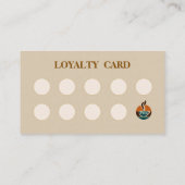 Visite Carte de timbre de fidélité pliée (Dos)