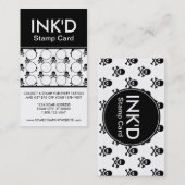 Visite carte de timbre d'ink'd (couleur personnalisable) (Devant / Derrière)