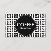 Visite carte de timbre du centre de café (Dos)