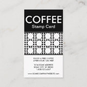 Visite carte de timbre du centre de café (Devant)