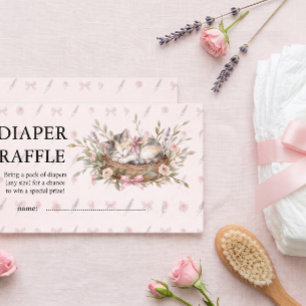 Visite Carte de tirage au sort de couche pour Baby Shower
