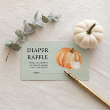 Carte de tirage au sort de couche pour Baby Shower