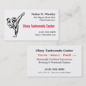 Visite Carte de TKD (Devant / Derrière)