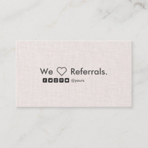 Visite Carte de toile minimaliste propre professionnelle