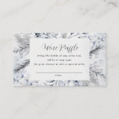 Visite carte de tombola de douche fleurie (Devant)