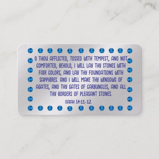 Visite Carte de traçage Gospel (Devant)