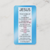 Visite Carte de traçage Gospel (Dos)