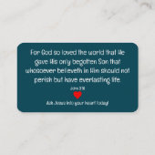 Visite Carte de traçage Gospel (Dos)