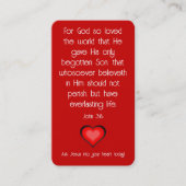 Visite Carte de traçage Gospel (Devant)