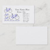 Visite carte de vélo (Devant / Derrière)