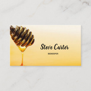 Visite Carte de vendeur de miel d'agriculteur d'abeille