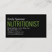 Visite Carte de vie saine avec bordure verte (Dos)