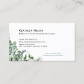 Visite Carte de visite, Aquarelle Eucalytus (Devant)