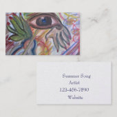 Visite Carte de visite, art abstrait (Devant / Derrière)