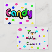 Visite Carte de visite-bonbons (Devant / Derrière)