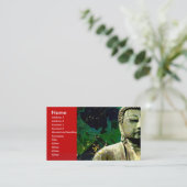 Visite Carte de visite, bouddha (Debout devant)