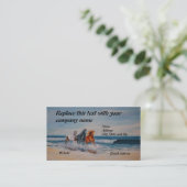 Visite Carte de visite, chevaux dans le surf (Debout devant)