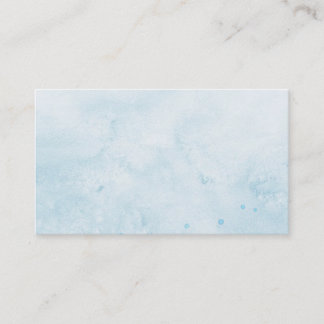 Visite carte de visite/Créez votre propre aquarelle bleue