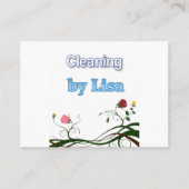 Visite Carte de visite, Dame du ménage (Devant)