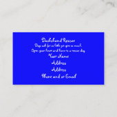 Visite Carte de visite, délivrance de teckel (Dos)