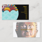 Visite Carte de visite, eau éolienne et bouddha (Devant / Derrière)