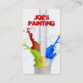 Visite Carte de visite-Échantillon (Série de peinture rév (Dos)