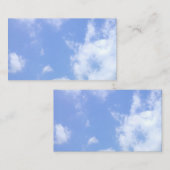 Visite carte de visite, écran légèrement nuageux (Devant / Derrière)