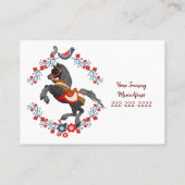 Visite Carte de visite, Entraînement à cheval (Dos)