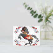 Visite Carte de visite, Entraînement à cheval (Debout devant)