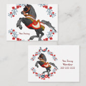 Visite Carte de visite, Entraînement à cheval (Devant / Derrière)