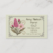 Visite Carte de visite, Flower Shop, Floral Services. (Devant)