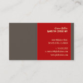 Visite Carte de visite, gras {fond personnalisable} (Dos)