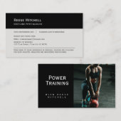 Visite Carte de visite, Gym Training personnalisable (Devant / Derrière)