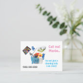 Visite Carte de visite, La Mère Du Nettoyage M'Appelle, P (Debout devant)