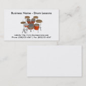 Visite Carte de visite: Leçons de tambour (Devant / Derrière)