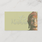 Visite Carte de visite, lotus bleus et bouddha (Dos)