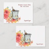 Visite Carte de visite, Magasin d'alcools (Devant / Derrière)