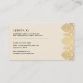 Visite Carte de visite, Mariage Style or Celebré (Devant)