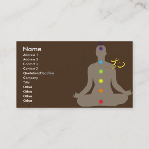 Visite Carte de visite, méditation et om