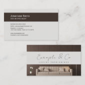 Visite Carte de visite, mobilier photo personnalisable (Devant / Derrière)