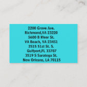 Visite Carte de visite-modifier pour s'adapter à vos prop (Dos)